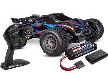 TRX108076-1-BLUE MINI-XRT 3S-Power 4x4 blau 1/16 Monster-Truck RTR